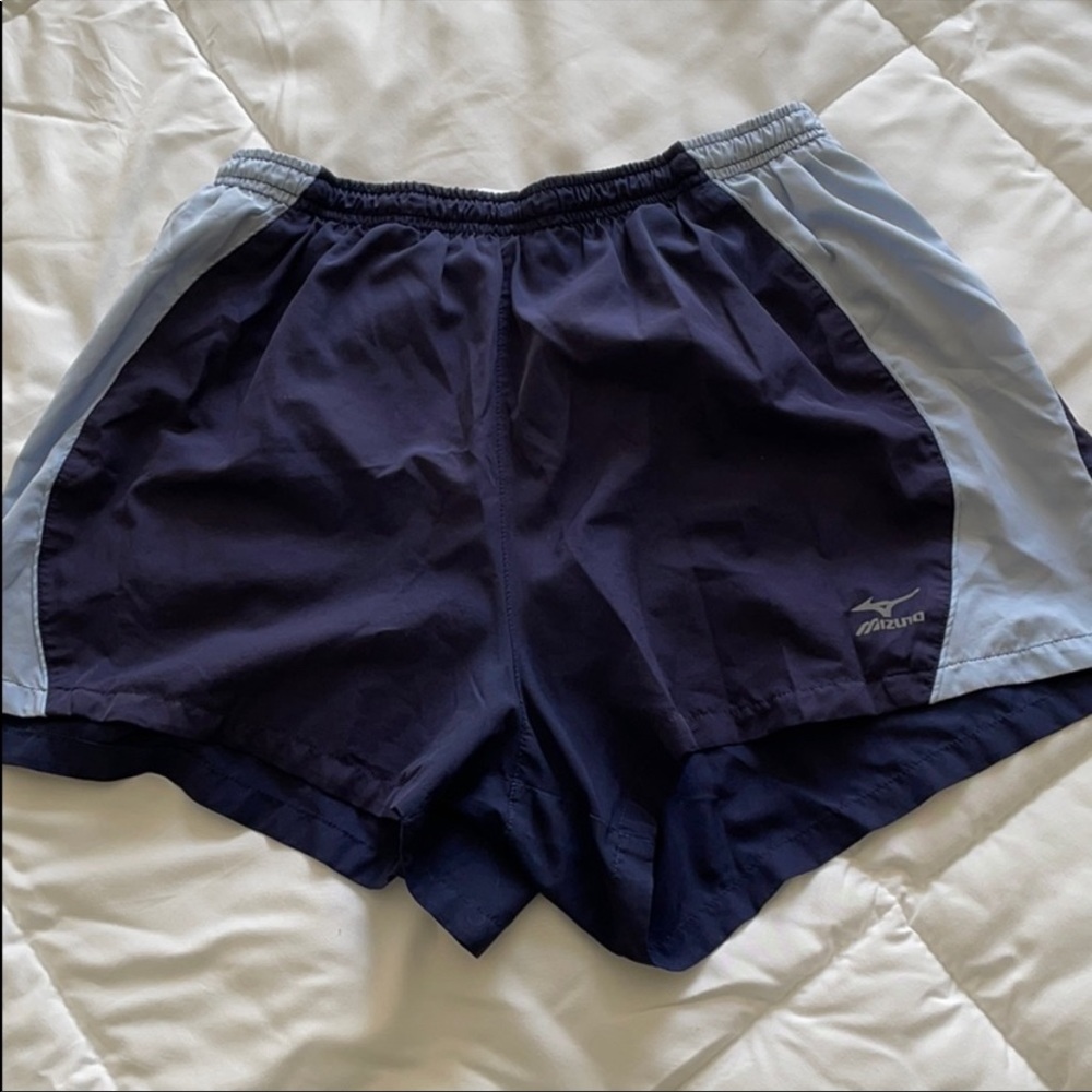 Blue athletic shorts